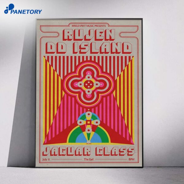 Rujen, Dd Island And Jaguar Glass In Atlanta GA Jul 11 2026 Poster