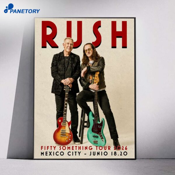 Rush Mexico City Mexico 2026 Poster