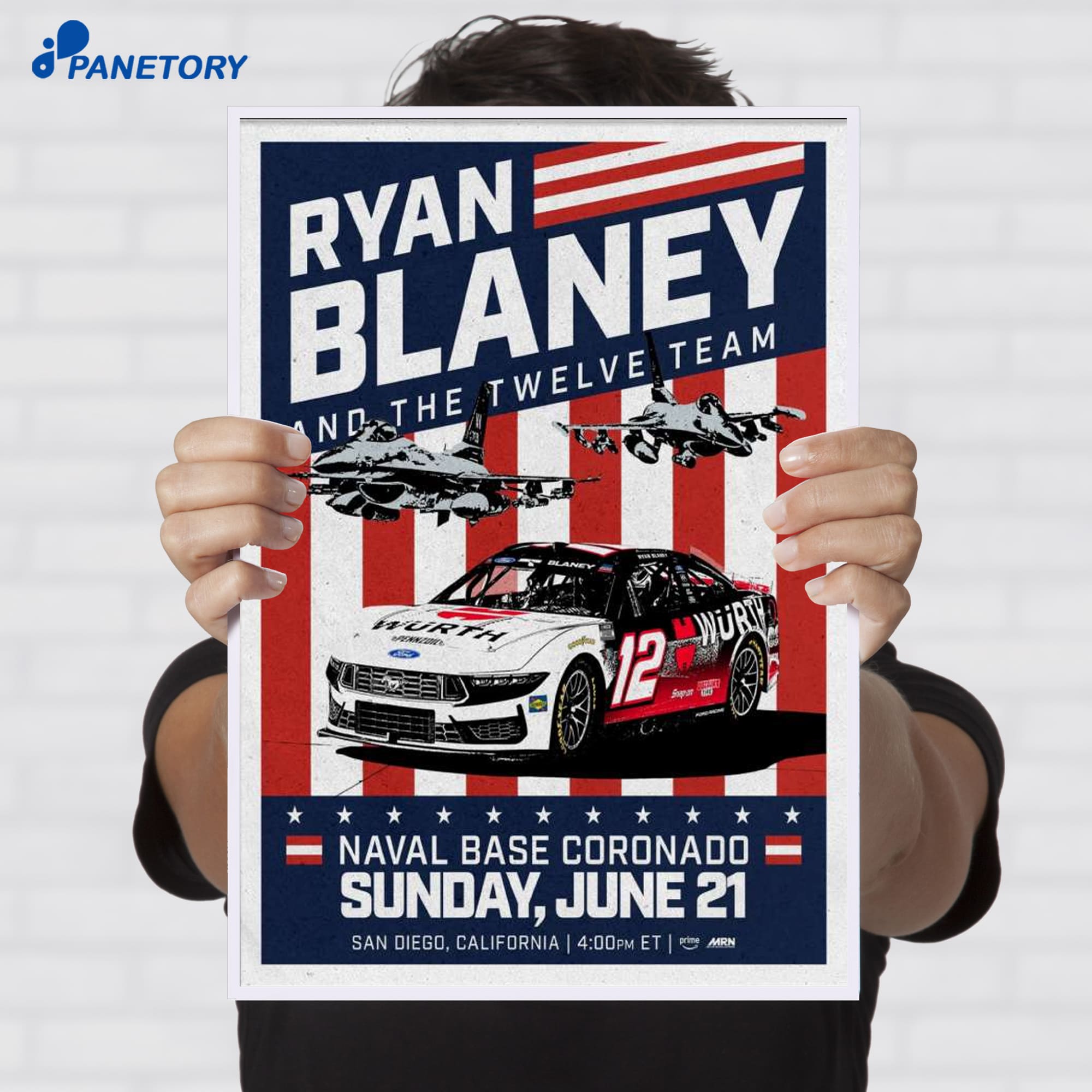 Ryan Blaney X The Twelve Team San Diego Jun 21 2026 Poster Ryan Blaney X The Twelve Team San Diego Jun 21 2026 Poster