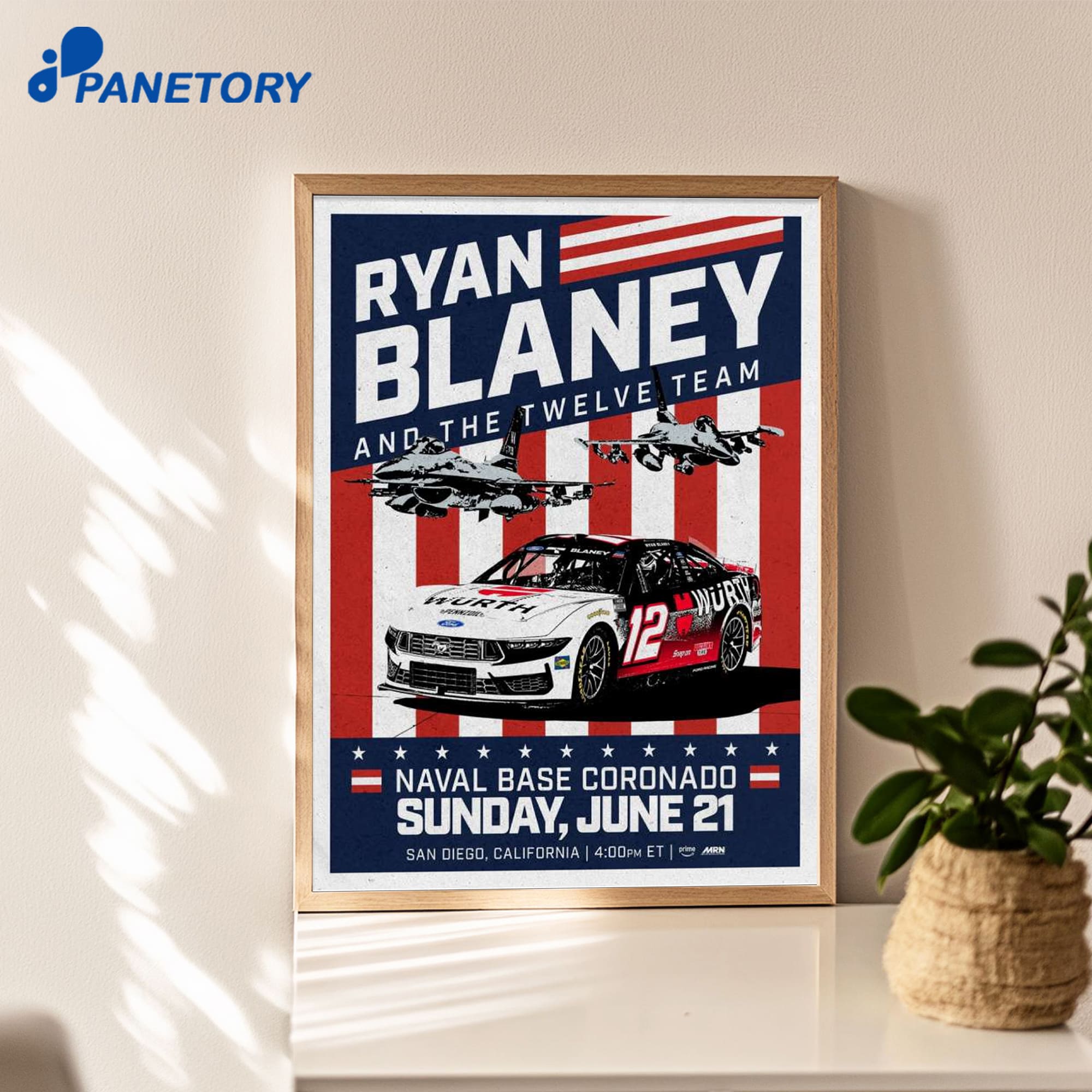 Ryan Blaney X The Twelve Team San Diego Jun 21 2026 Poster Ryan Blaney X The Twelve Team San Diego Jun 21 2026 Poster