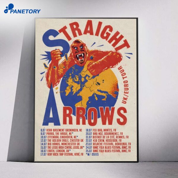 Straight Arrows Eurouk Tour 2026 Poster