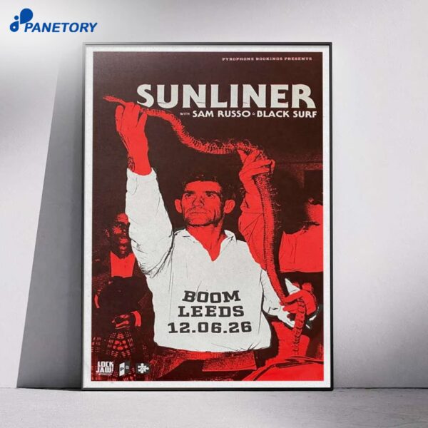 SUNLINER Boom Leeds Jun 12 2026 Poster