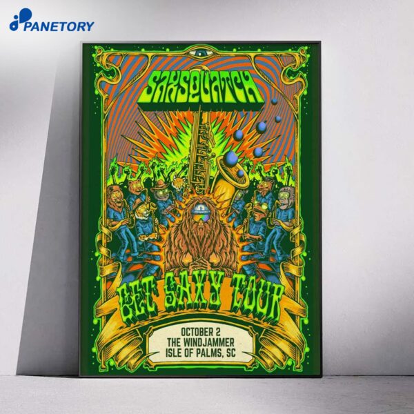 Saxsquatch The Windjammer Isle Of Palms Sc Oct 2 2026 Poster
