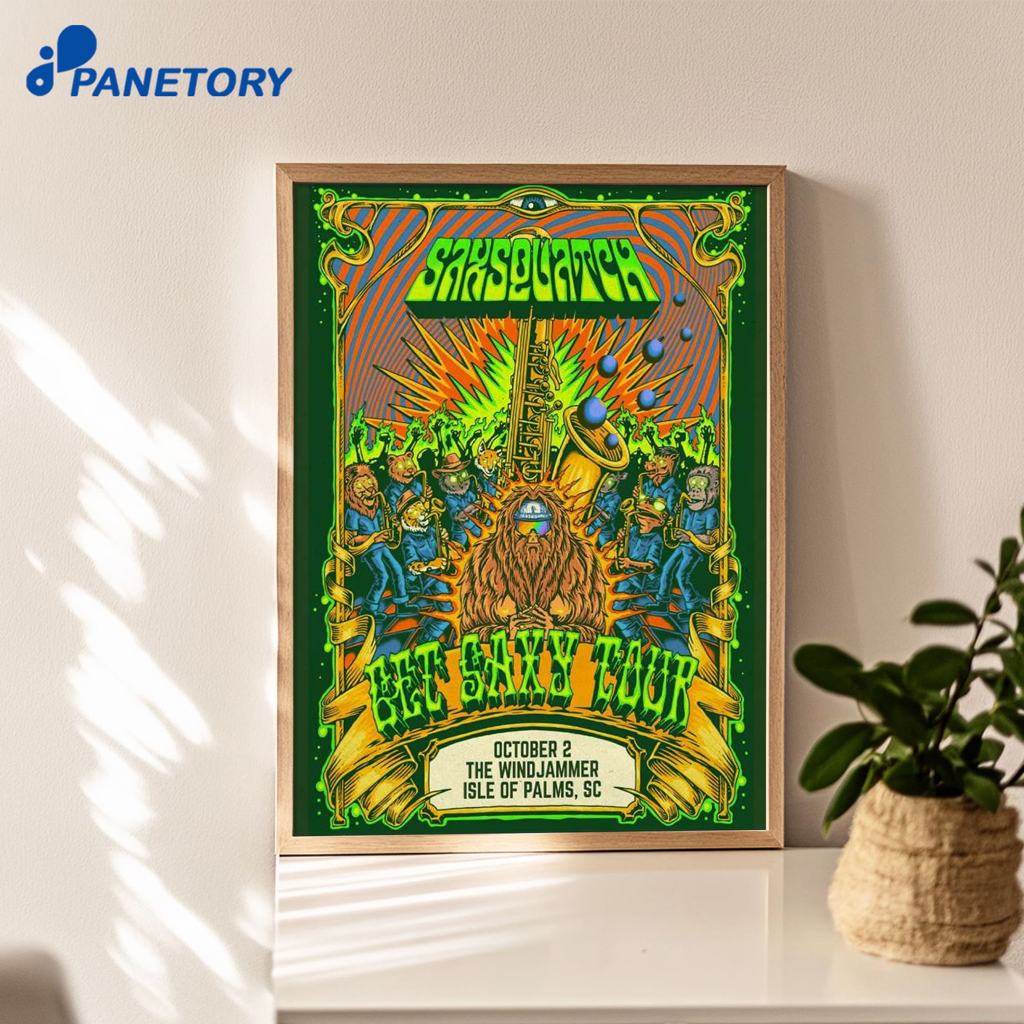 Saxsquatch The Windjammer Isle Of Palms Sc Oct 2 2026 Poster Saxsquatch The Windjammer Isle Of Palms Sc Oct 2 2026 Poster
