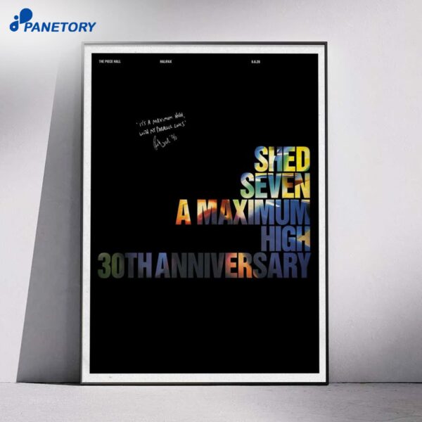 Shed Seven The Piece Hall Jun 6 2026 Poster