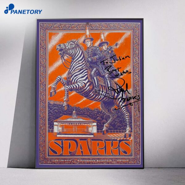 Signed Sparks Kelvingrove Bandstand Jun 14 2026 Poster