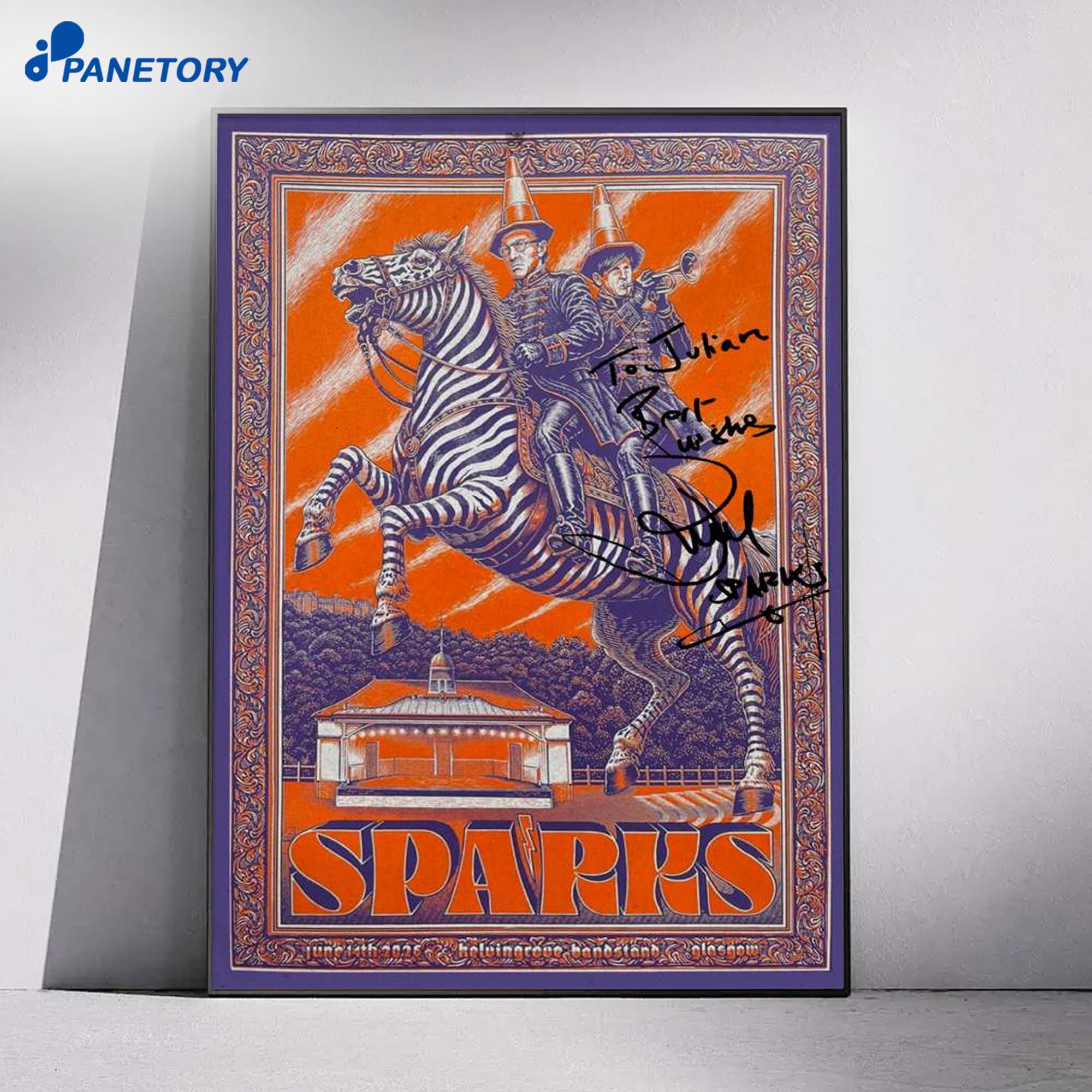 Signed Sparks Kelvingrove Bandstand Jun 14 2026 Poster 4 Signed Sparks Kelvingrove Bandstand Jun 14 2026 Poster 1