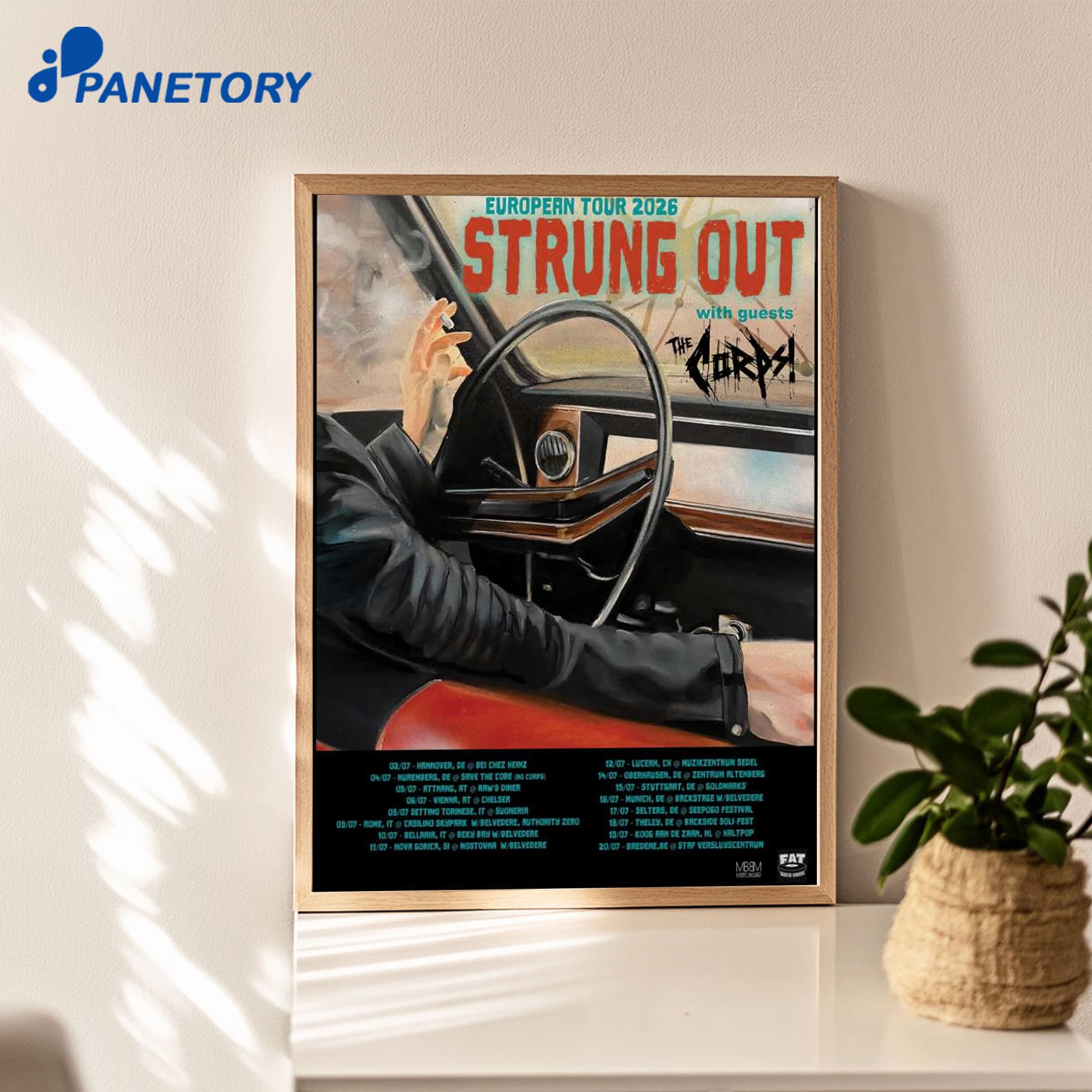 Strung Out European Tour 2026 Poster Strung Out European Tour 2026 Poster