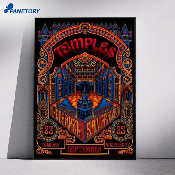 Temples San Francisco CA Sep 22-23 2026 Poster