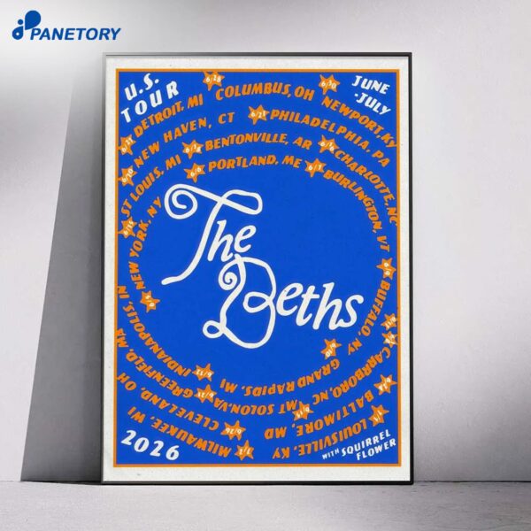 The Beths US Tour 2026 Poster