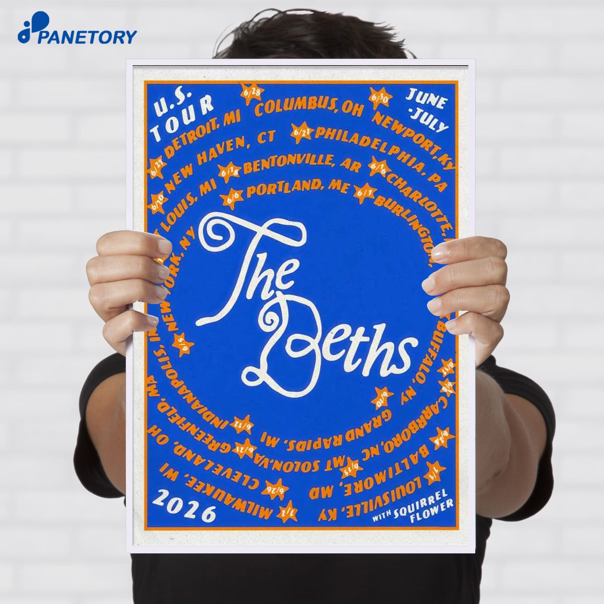 The Beths Us Tour 2026 Poster The Beths Us Tour 2026 Poster