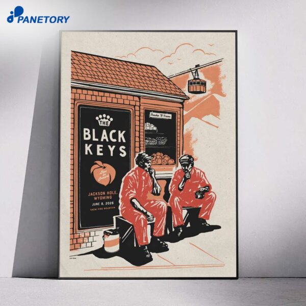 The Black Keys Jackson WY Jun 8 2026 Poster