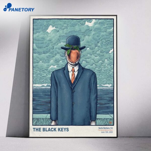 The Black Keys Santa Barbara CA Jun 13 2026 Poster
