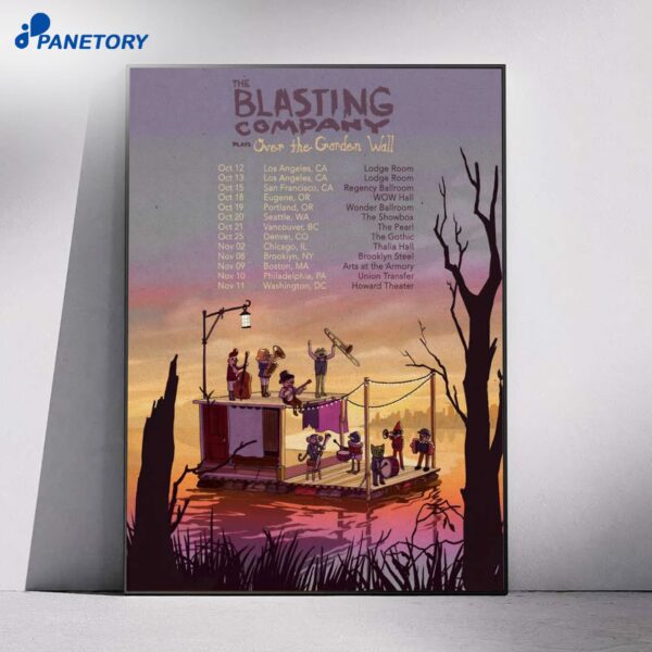 The Blasting Company Players Over The Garden Wall Tour 2026 Poster