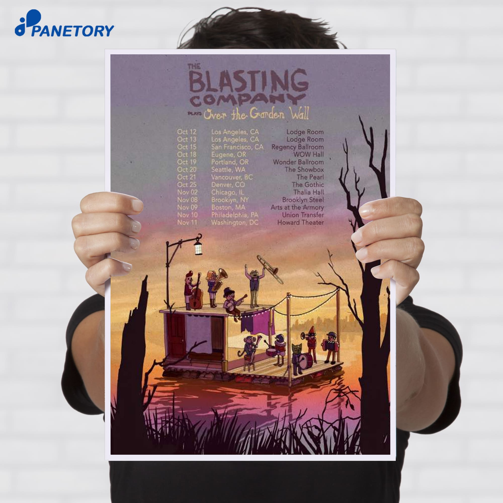The Blasting Company Players Over The Garden Wall Tour 2026 Poster The Blasting Company Players Over The Garden Wall Tour 2026 Poster