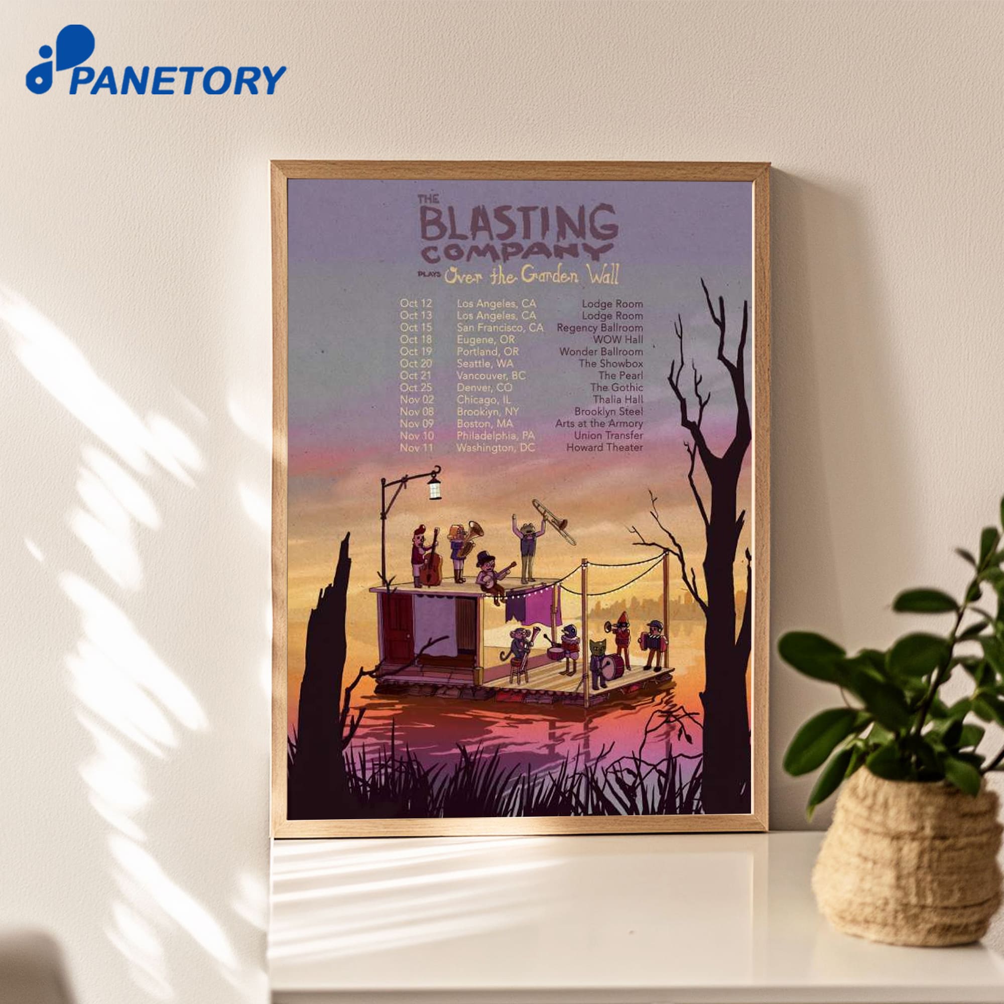 The Blasting Company Players Over The Garden Wall Tour 2026 Poster The Blasting Company Players Over The Garden Wall Tour 2026 Poster
