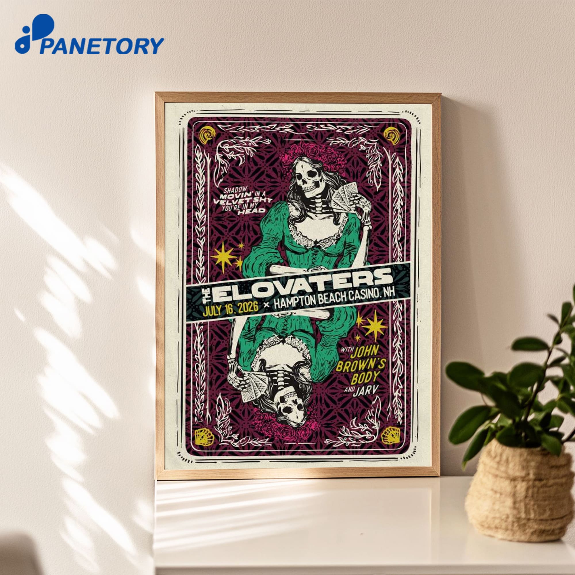 The Elovaters Hampton Beach Casino Ballroom Hampton New Hampshire Jul 16 2026 Poster The Elovaters Hampton Beach Casino Ballroom Hampton New Hampshire Jul 16 2026 Poster