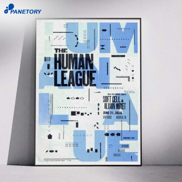 The Human League Nashville TN Jun 21 2026 Poster