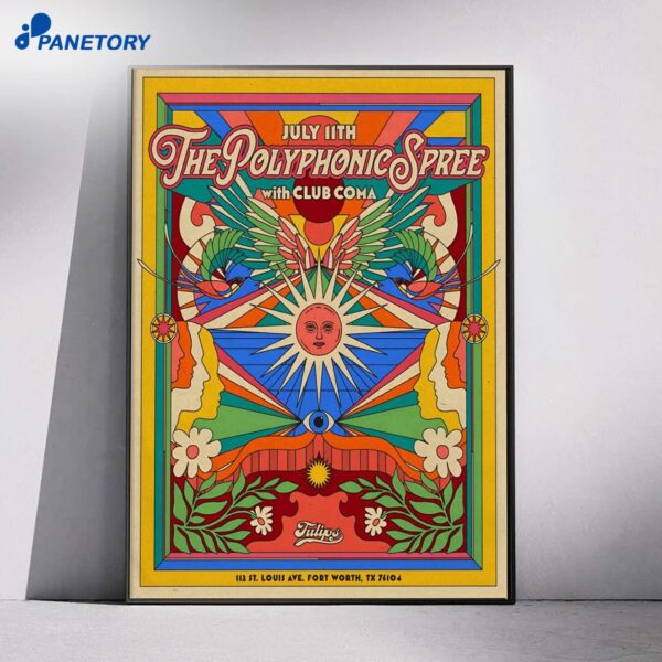 The Polyphonic Spree Tulips Fort Worth TX Jul 11 2026 Poster