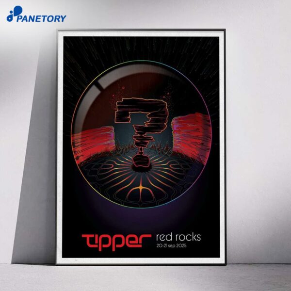 Tipper Red Rocks Sep 20-21 2025 Poster