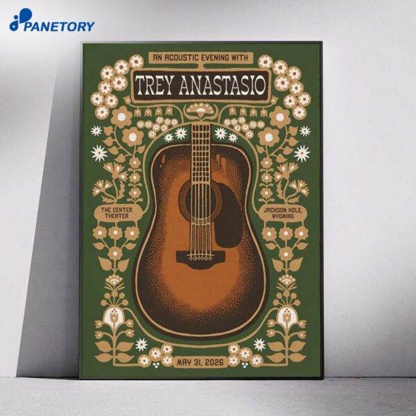 Trey Anastasio Jackson Hole WY May 31 2026 Poster