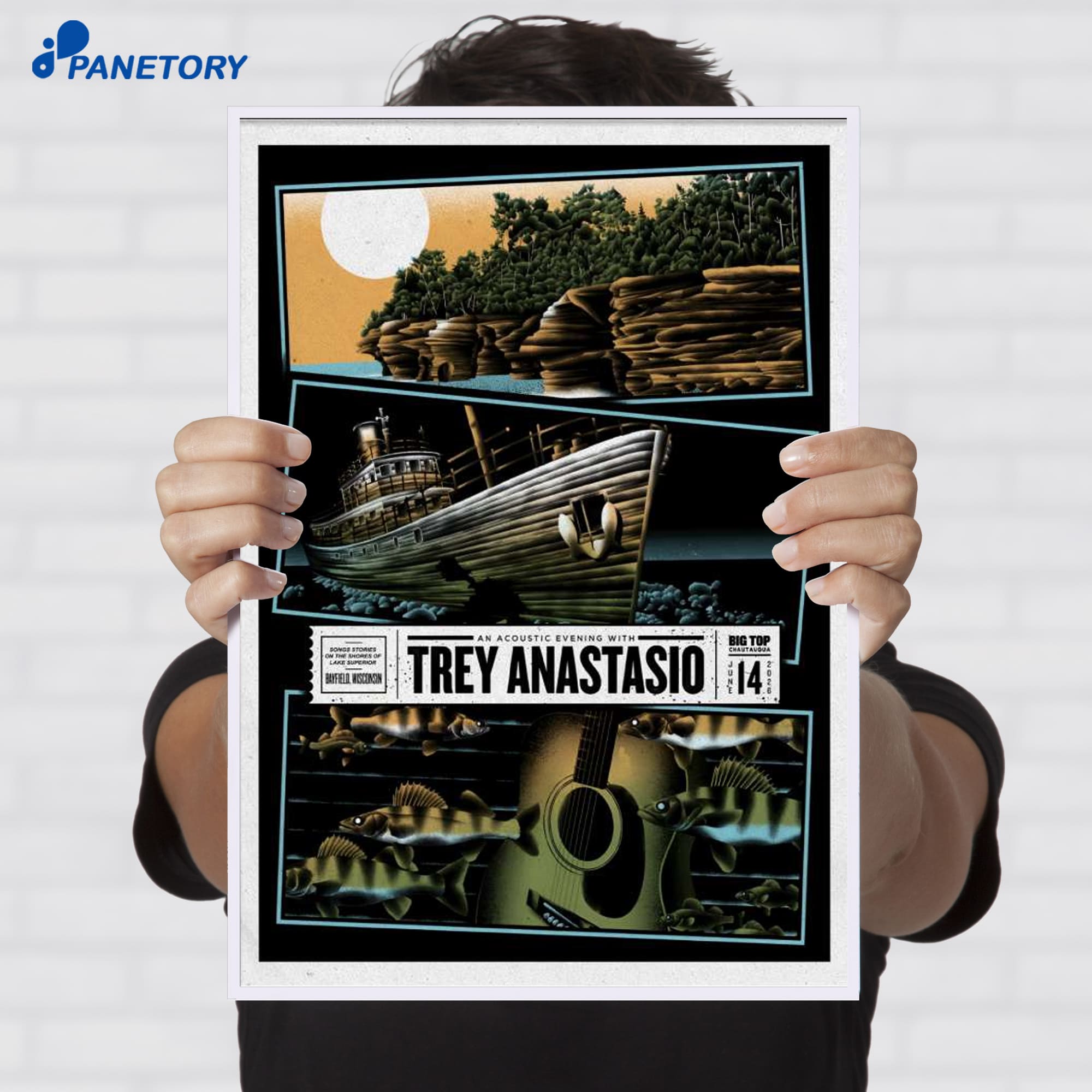 Trey Anastasio Lake Superior Big Top Chautauqua Bayfield Wisconsin Jun 14 2026 Poster Trey Anastasio Lake Superior Big Top Chautauqua Bayfield Wisconsin Jun 14 2026 Poster