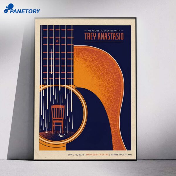 Trey Anastasio Minneapolis MN Jun 13 2026 Poster