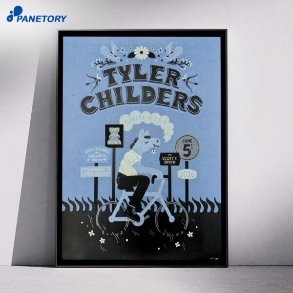 Tyler Childers Bon Secours Wellness Arena Greenville SC Jun 5 2026 Poster
