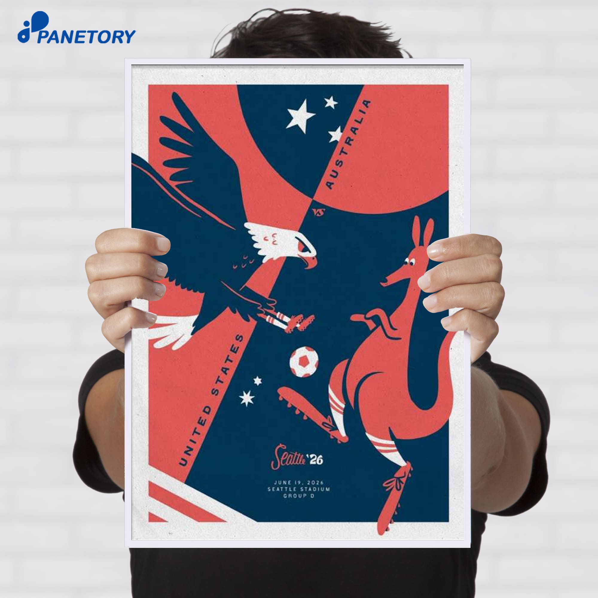 United States Vs. Australia Seattle Stadium Jun 19 2026 Poster United States Vs. Australia Seattle Stadium Jun 19 2026 Poster