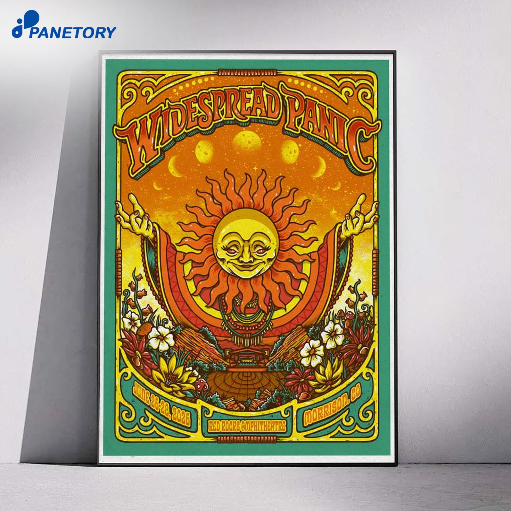 Widespread Panic Red Rocks Amphitheatre Morrison Co Jun 26 2026 Poster 4 Widespread Panic Red Rocks Amphitheatre Morrison Co Jun 26 28 2026 Poster 1