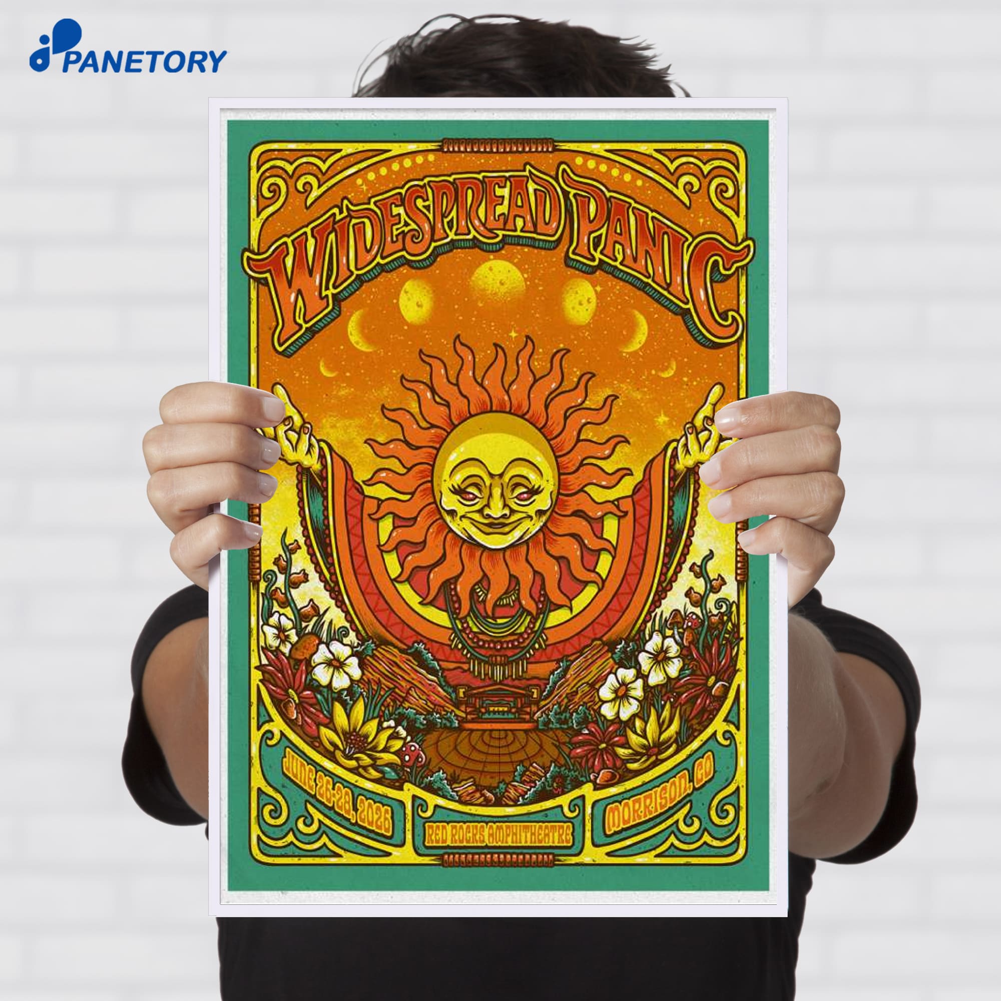 Widespread Panic Red Rocks Amphitheatre Morrison Co Jun 26 2026 Poster Widespread Panic Red Rocks Amphitheatre Morrison Co Jun 26 2026 Poster