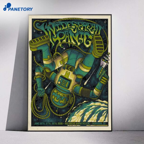 Widespread Panic Red Rocks Morrison CO Jun 26 28 2026 Poster