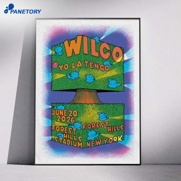 Wilco Forest Hills Stadium Forest Hills NY Jun 20 2026 Poster