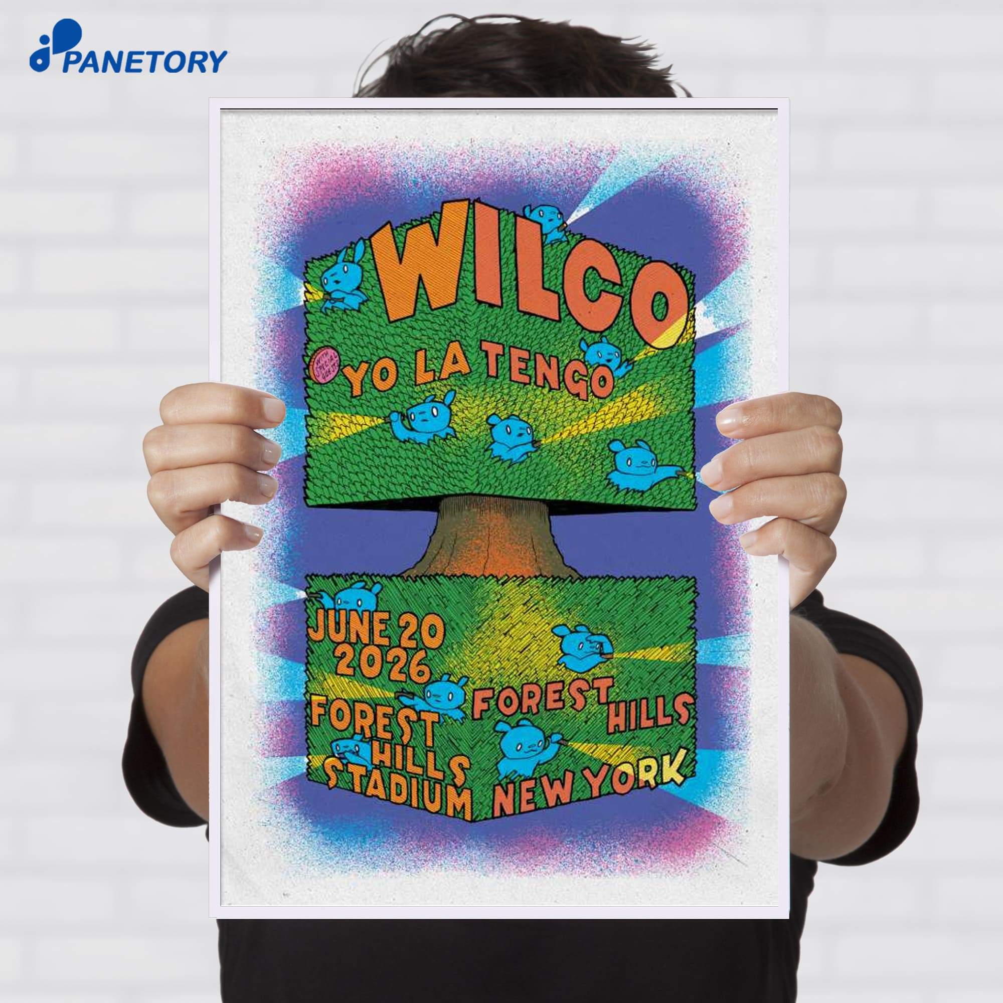 Wilco Forest Hills Stadium Forest Hills Ny Jun 20 2026 Poster Wilco Forest Hills Stadium Forest Hills Ny Jun 20 2026 Poster