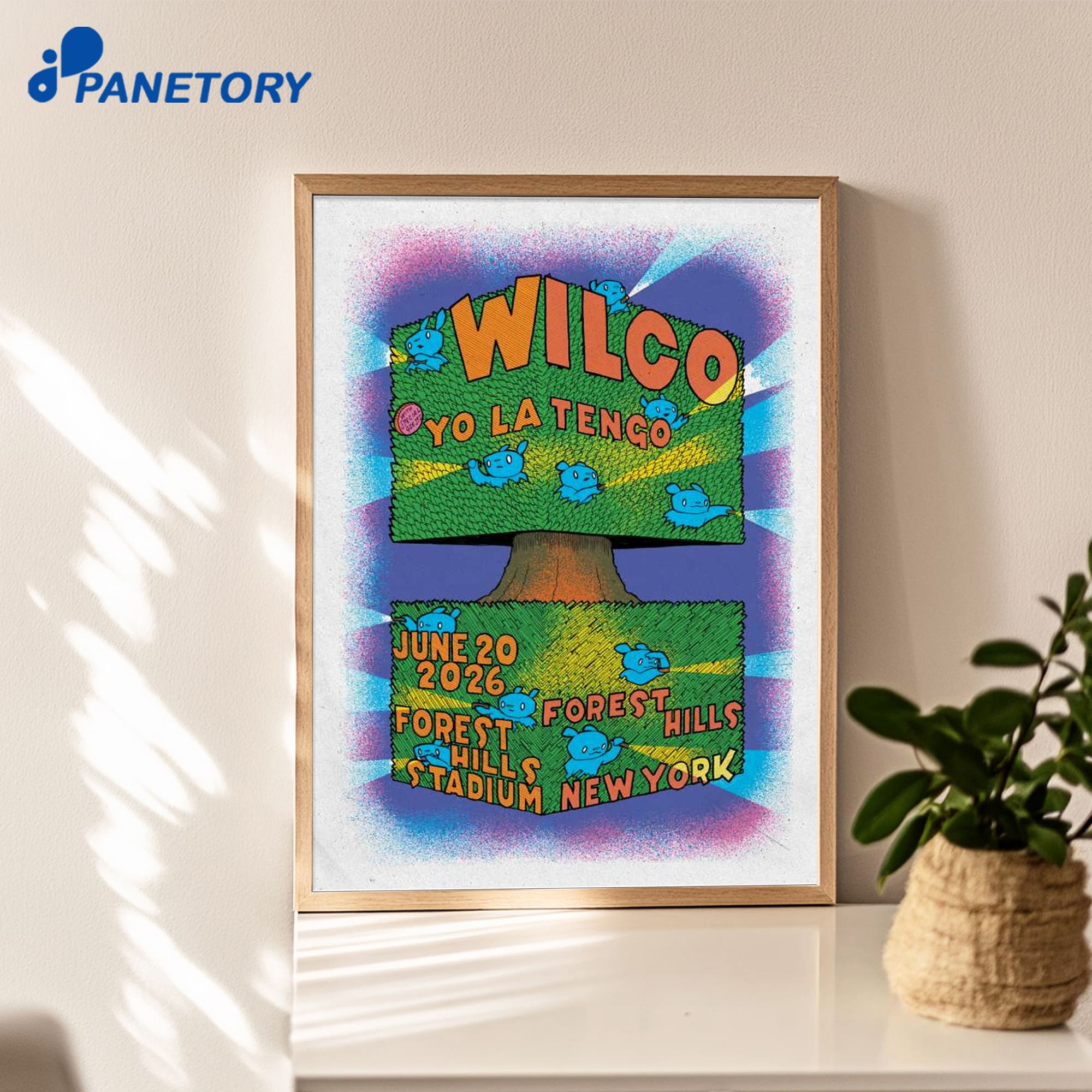 Wilco Forest Hills Stadium Forest Hills Ny Jun 20 2026 Poster Wilco Forest Hills Stadium Forest Hills Ny Jun 20 2026 Poster