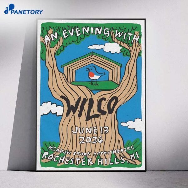 Wilco Meadow Brook Amphitheatre Rochester Hills MI Jun 13 2026 Poster