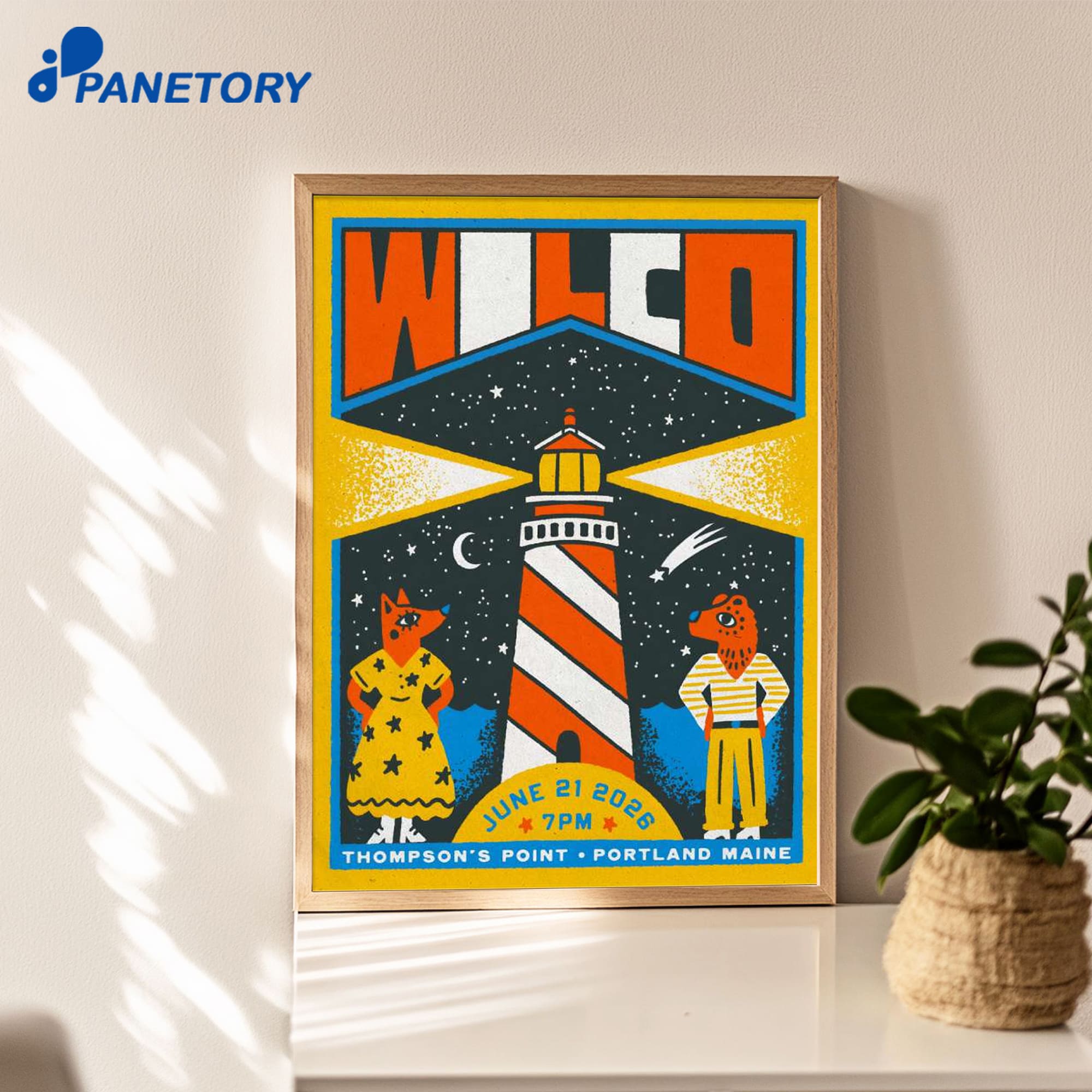 Wilco Portland Maine Tour Jun 21 2026 Poster Wilco Portland Maine Tour Jun 21 2026 Poster