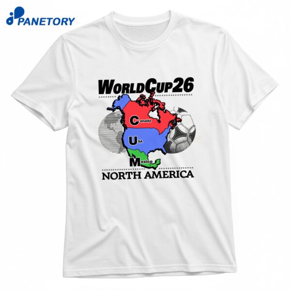 World Cup 26 Cum Map T-Shirt