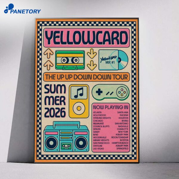 Yellowcard Summer Tour 2026 Poster