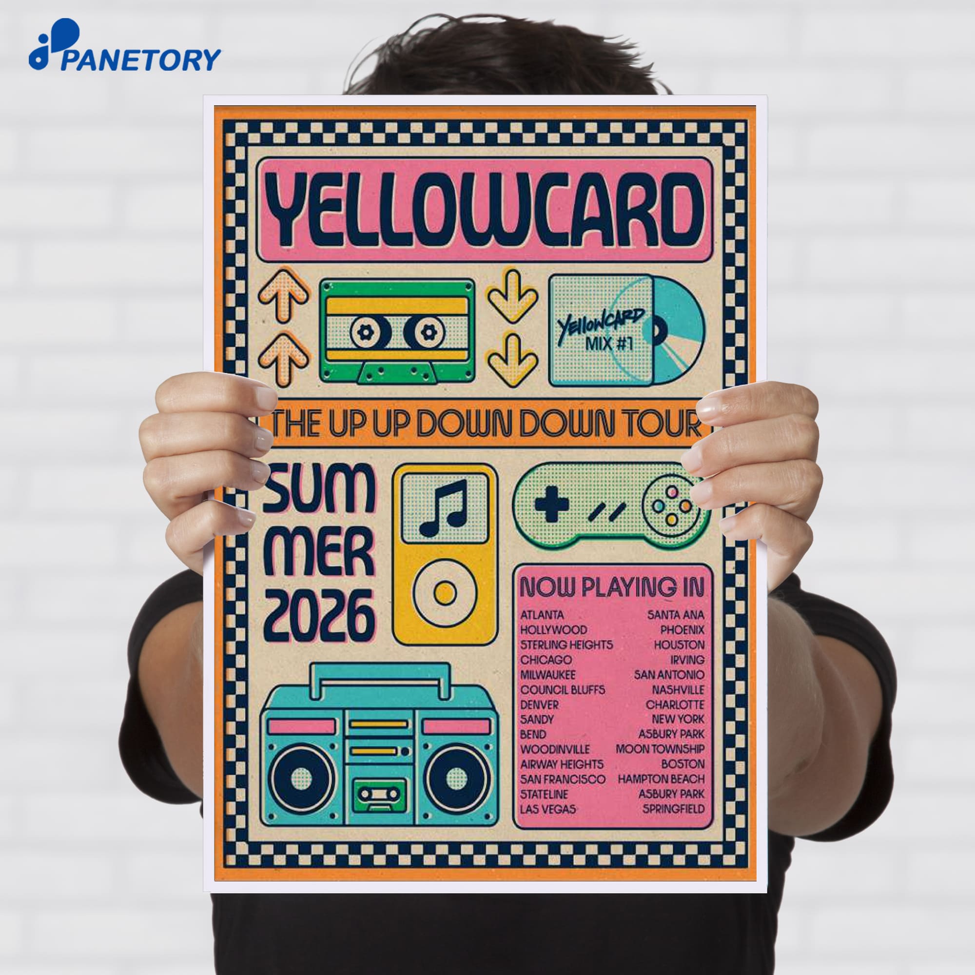 Yellowcard Summer Tour 2026 Poster Yellowcard Summer Tour 2026 Poster