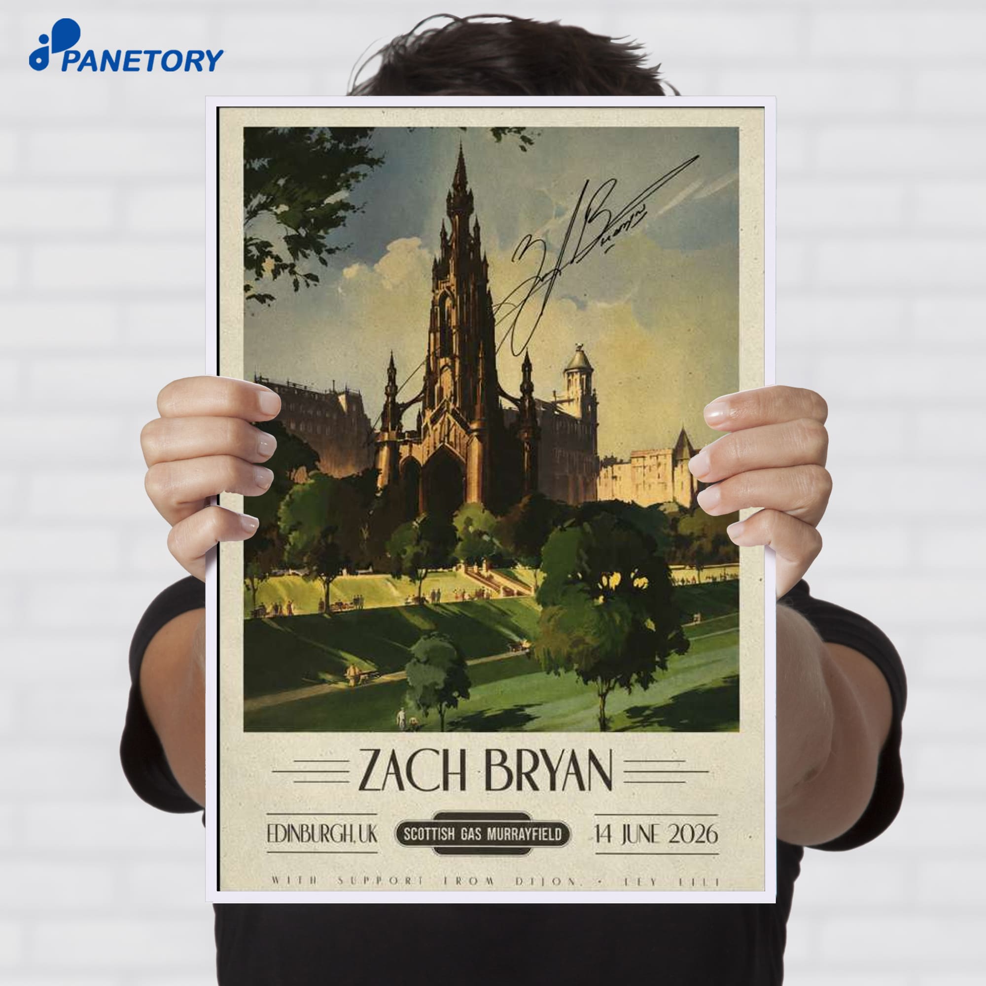 Zach Bryan Concert Edinburgh Uk Jun 14 2026 Poster Zach Bryan Concert Edinburgh Uk Jun 14 2026 Poster