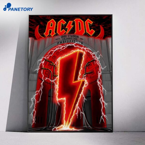 ACDC Columbus Ohio Stadium Jul 15 2026 Poster