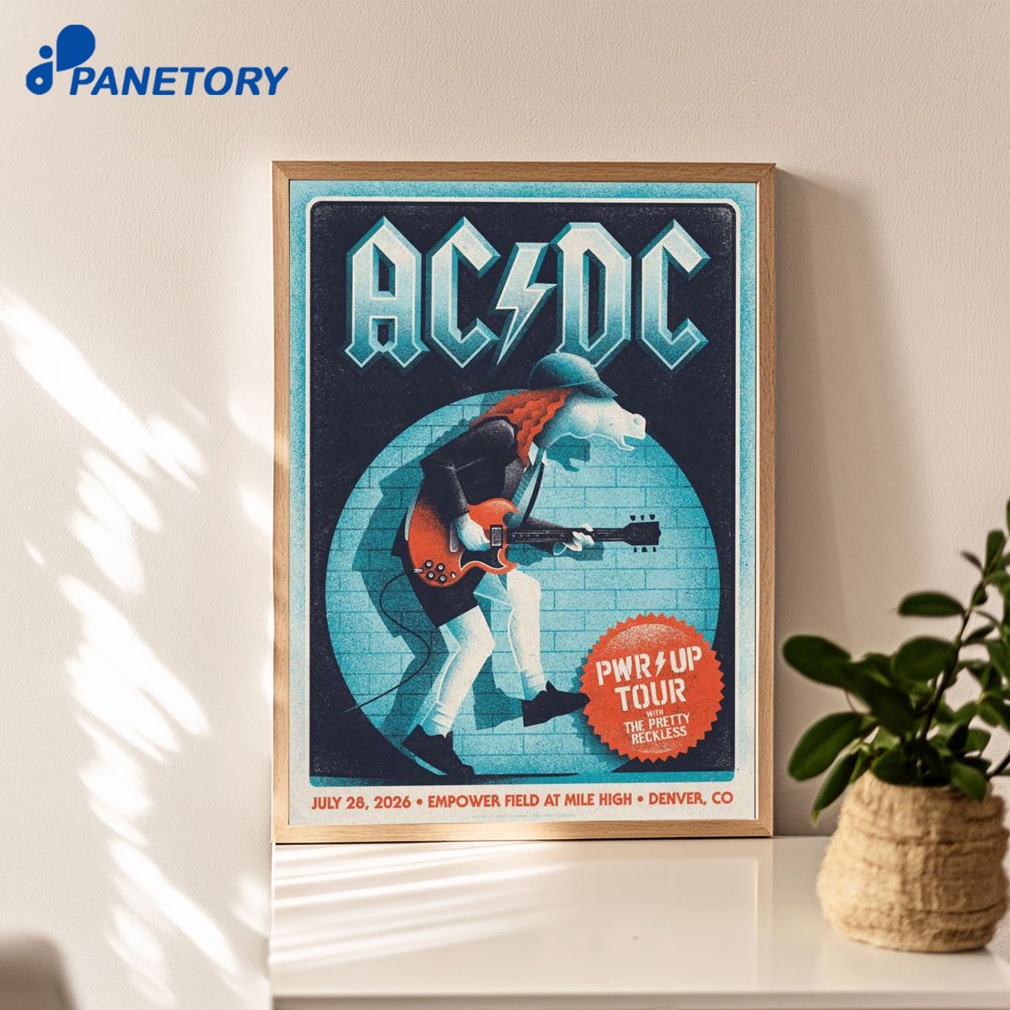 Acdc Pwrup Tour With The Pretty Reckless Denver Co Jul 28 2026 Poster Acdc Pwrup Tour With The Pretty Reckless Denver Co Jul 28 2026 Poster