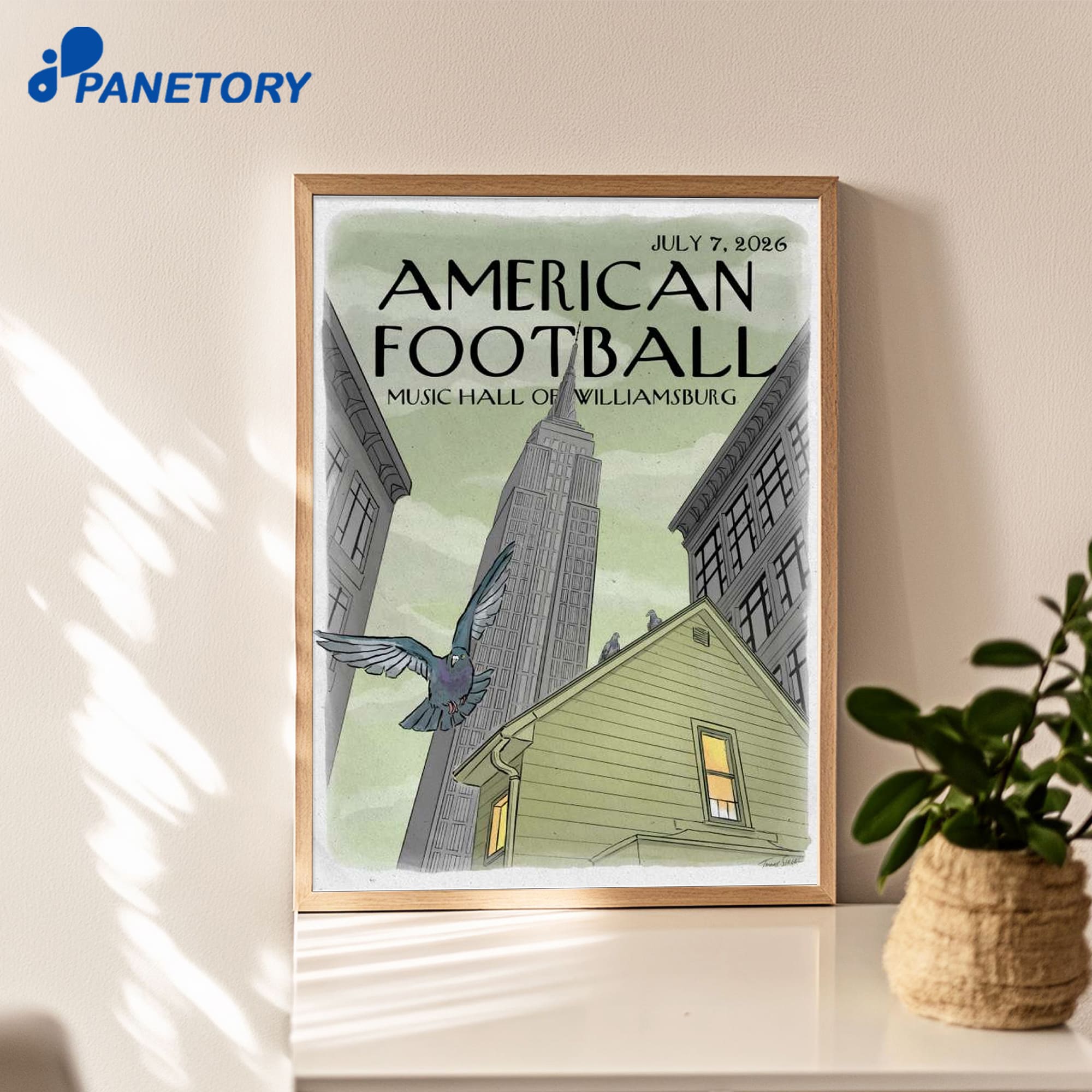 American Football Brooklyn Ny Tour Jul 7 2026 Poster American Football Brooklyn Ny Tour Jul 7 2026 Poster