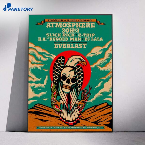 Atmosphere And Friends Red Rocks Amphitheatre Morrison CO Sep 19 2026 Poster