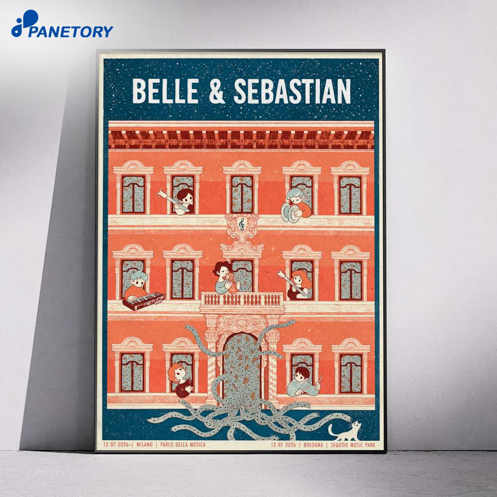 Belle And Sebastian Italy Tour 2026 Poster 4 Belle And Sebastian Italy Tour 2026 Poster 1