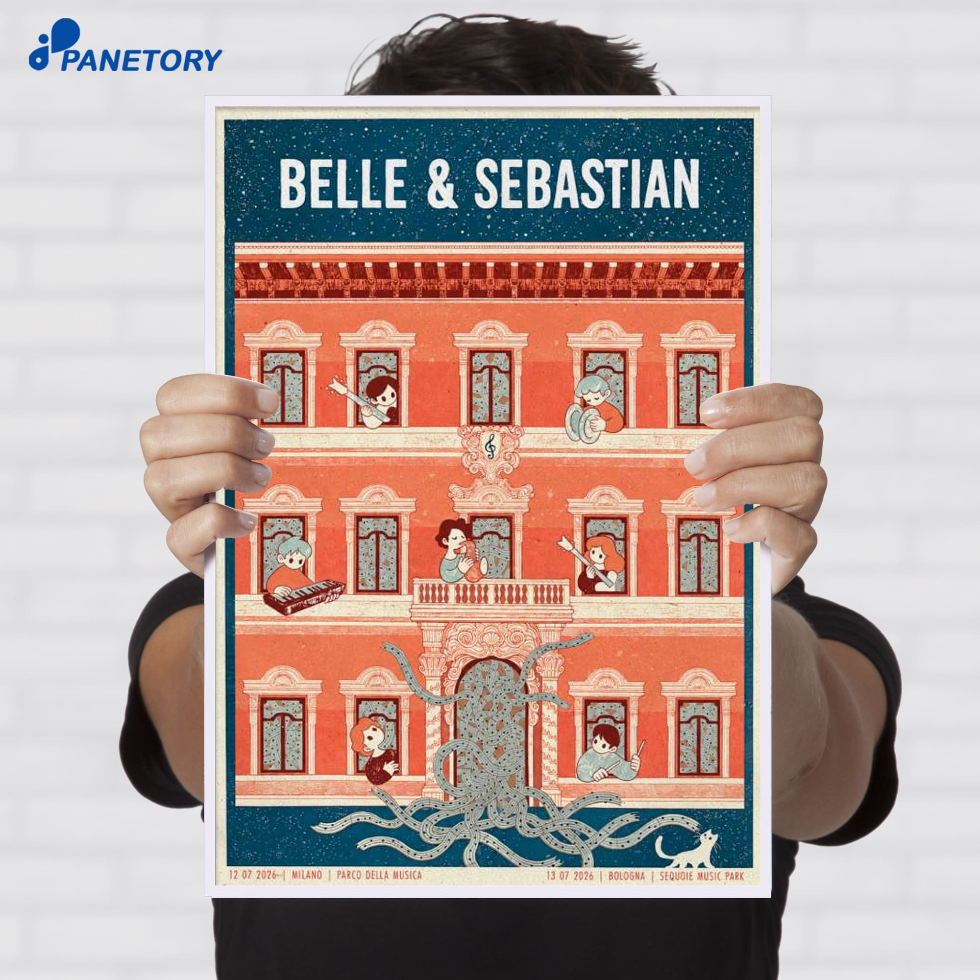 Belle And Sebastian Italy Tour 2026 Poster Belle And Sebastian Italy Tour 2026 Poster