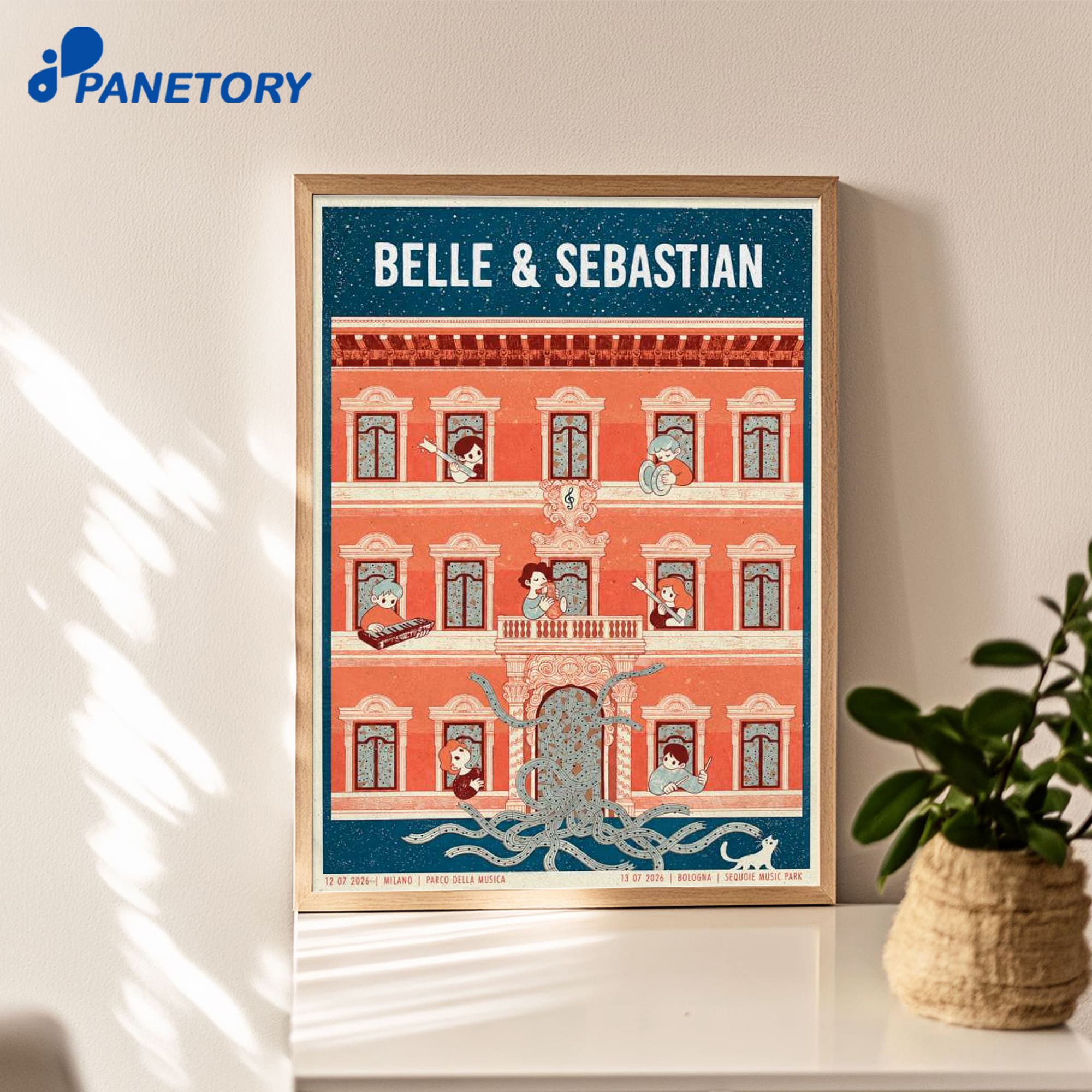 Belle And Sebastian Italy Tour 2026 Poster Belle And Sebastian Italy Tour 2026 Poster