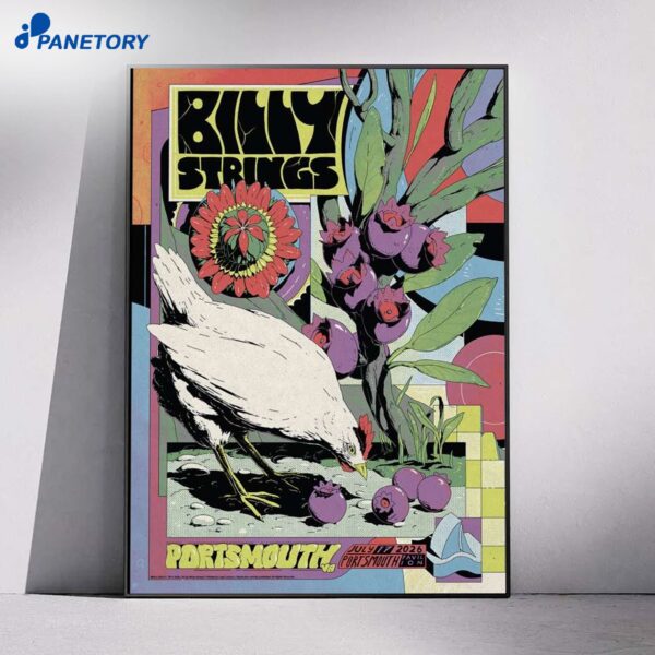 Billy Strings Portsmouth Pavilion Jul 17 2026 Poster