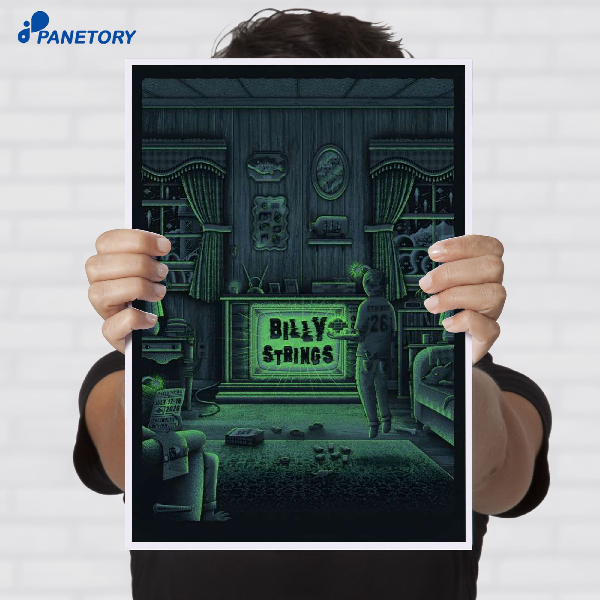 Billy Strings Portsmouth Va Tour Jul 17-18 2026 Poster Billy Strings Portsmouth Va Tour Jul 17-18 2026 Poster